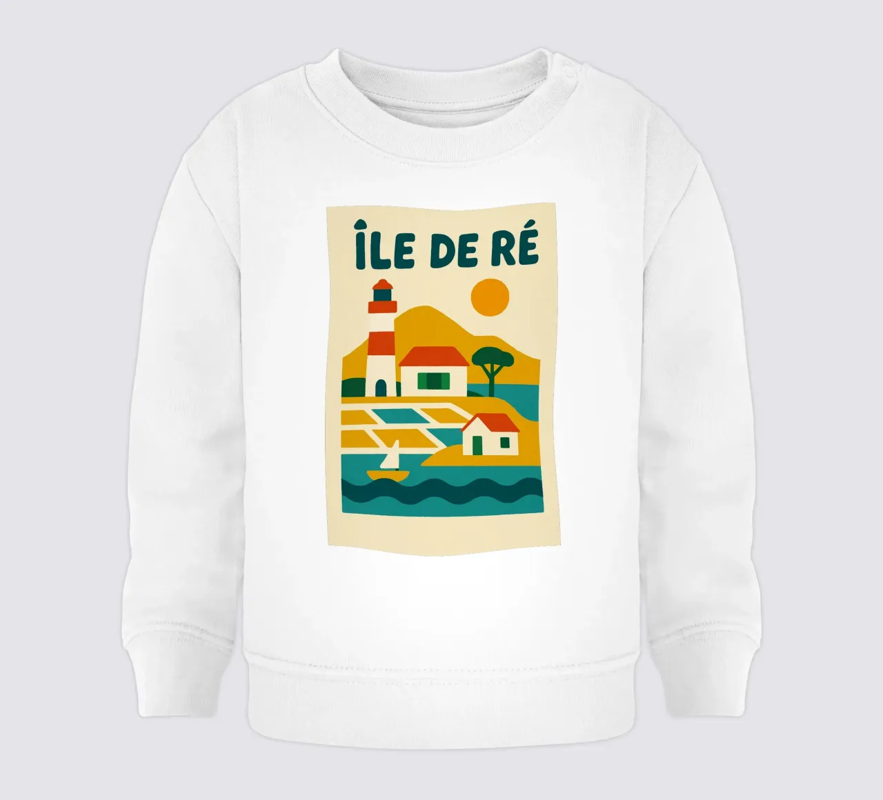 Poster Île de Ré - Poster retrò felpa neonato da JETLAG | affiches voyage