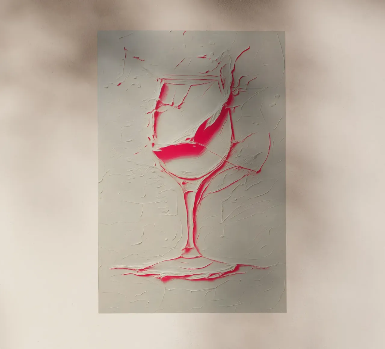Struttura e colore: design del bicchiere da vino per interni moderni pellicola backlit da Studio Mooodz