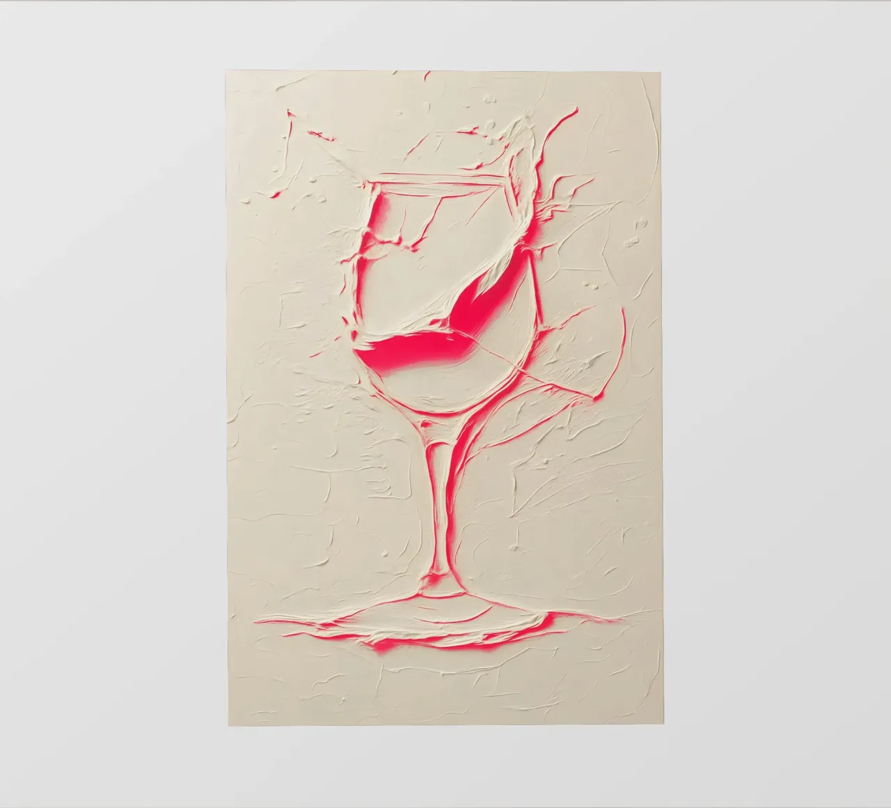 Struttura e colore: design del bicchiere da vino per interni moderni pellicola backlit da Studio Mooodz