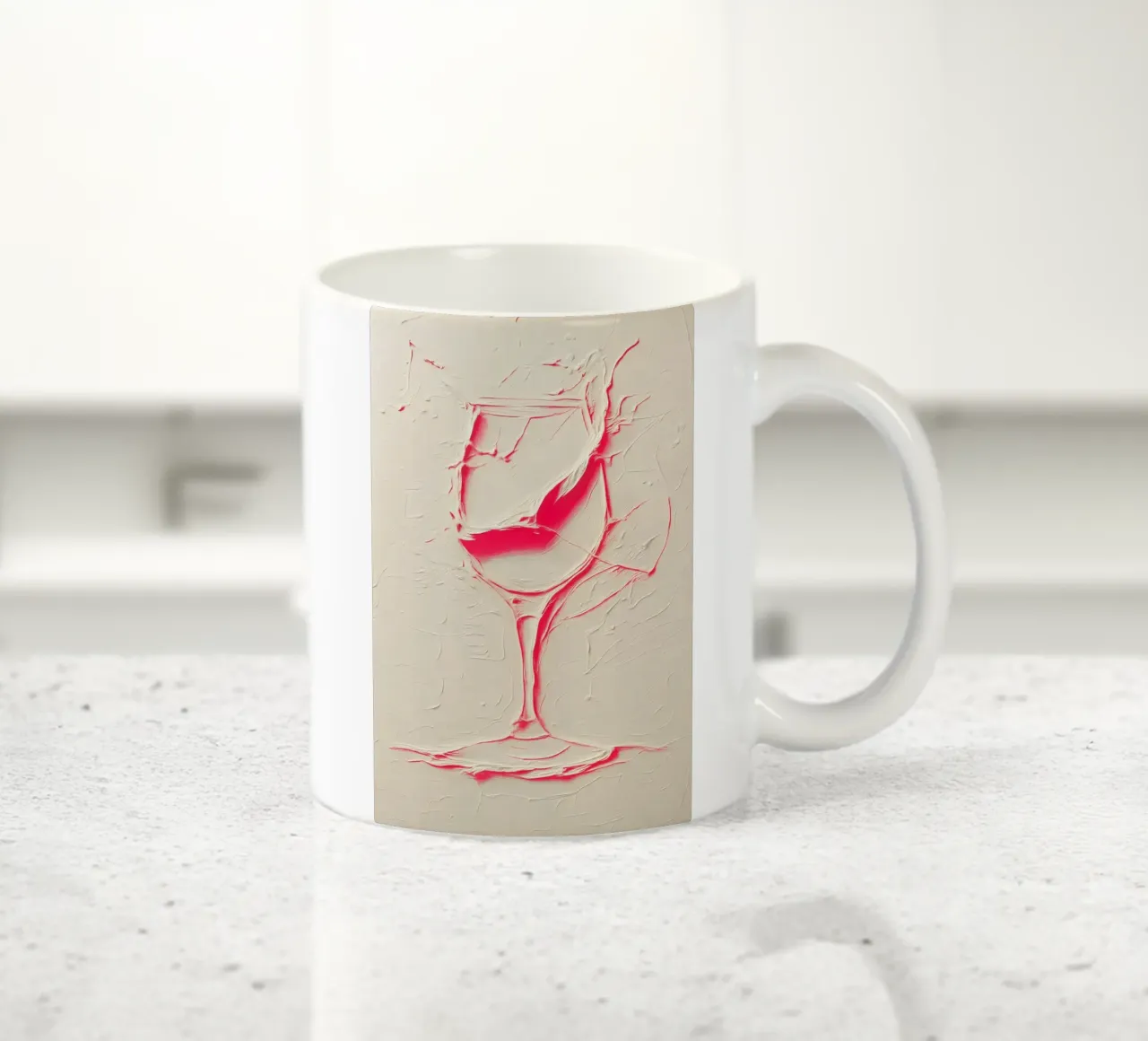 Struttura e colore: design del bicchiere da vino per interni moderni tazza in ceramica da Studio Mooodz