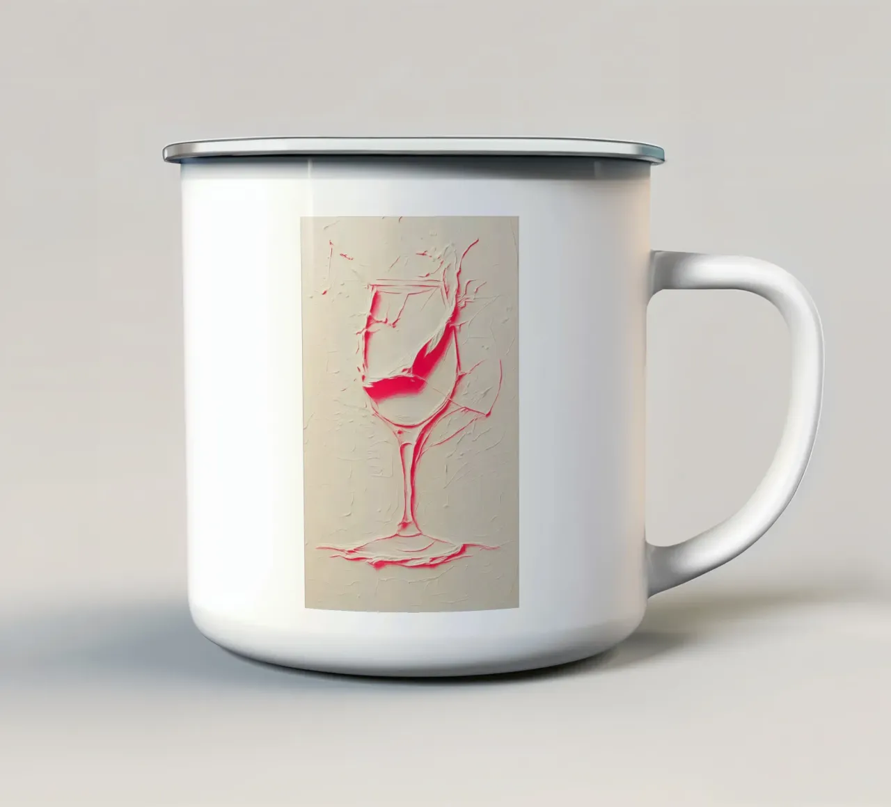 Struttura e colore: design del bicchiere da vino per interni moderni tazza in smalto da Studio Mooodz