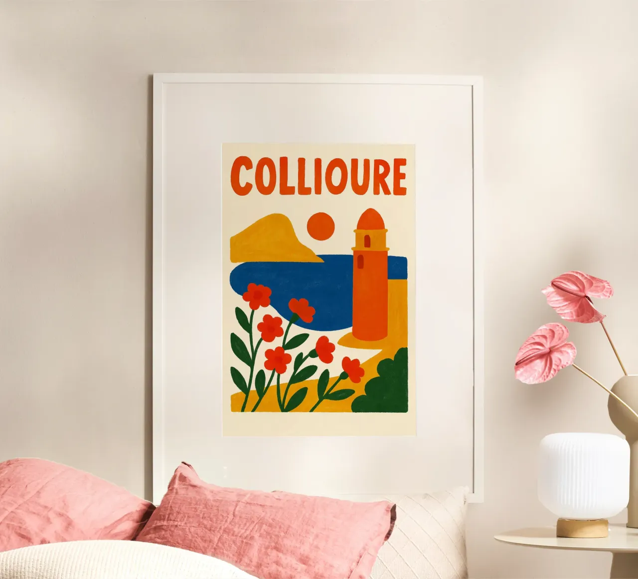 Poster di Collioure - Poster retrò poster da JETLAG | affiches voyage