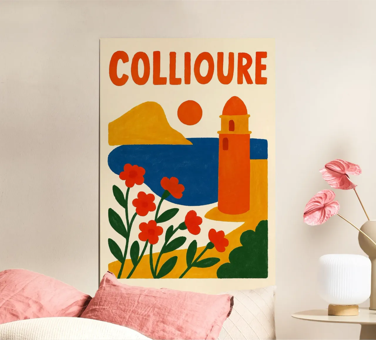 Poster di Collioure - Poster retrò poster da JETLAG | affiches voyage