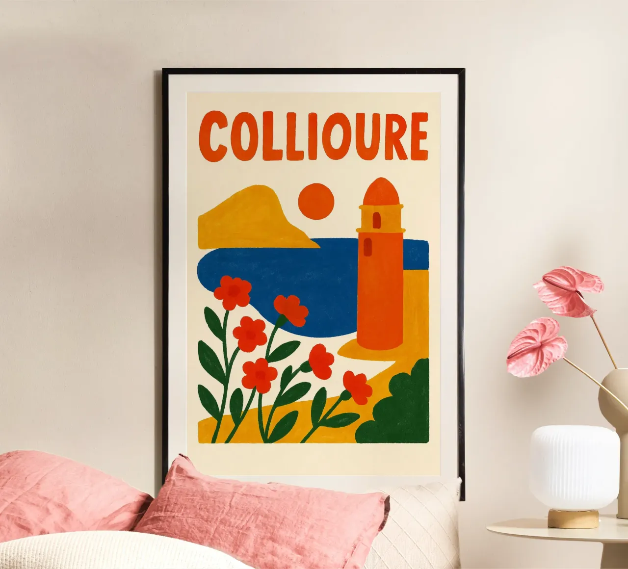 Poster di Collioure - Poster retrò poster da JETLAG | affiches voyage