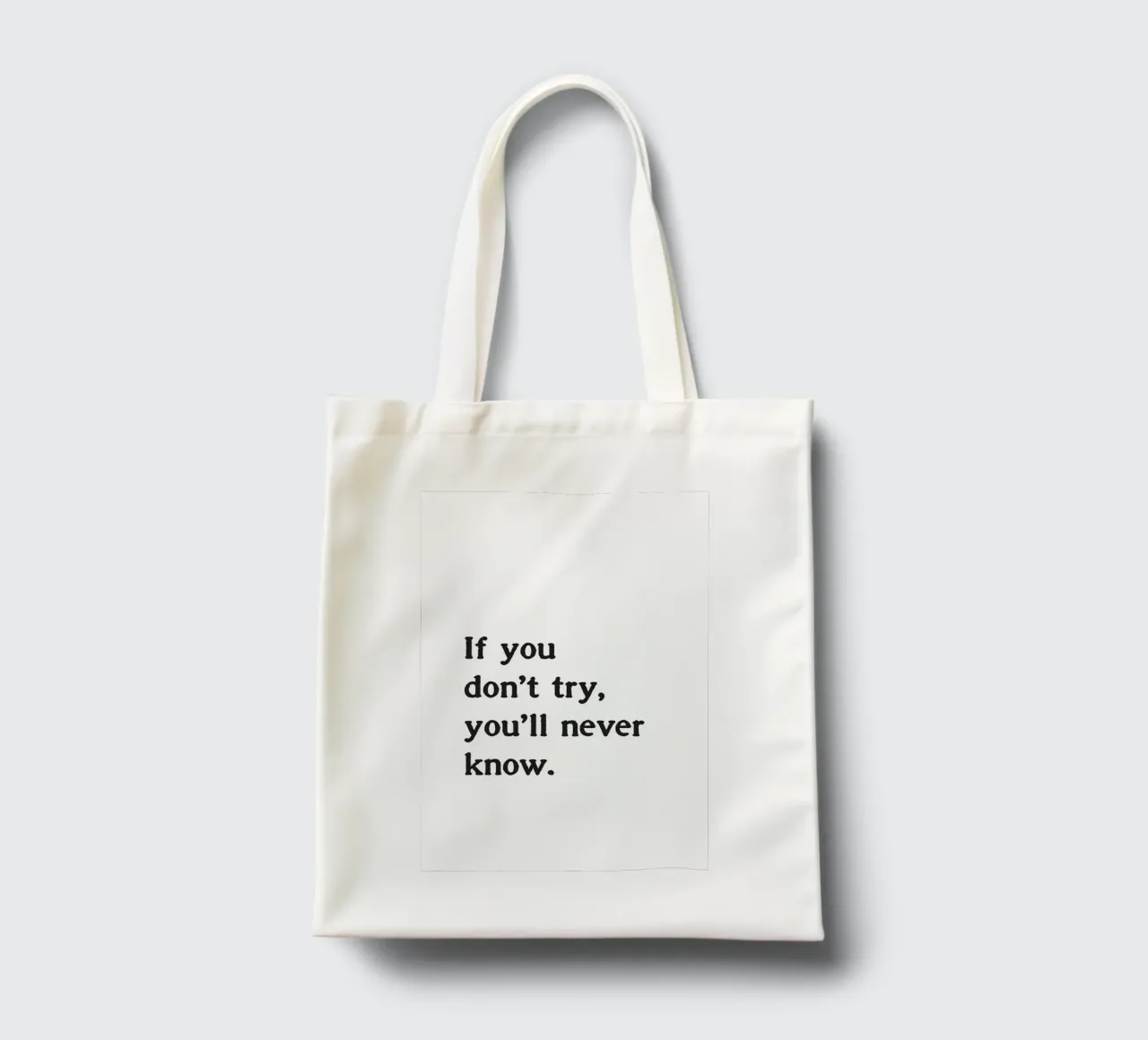 If you don't try, you'll never know. borsa in juta da Fraysein Design