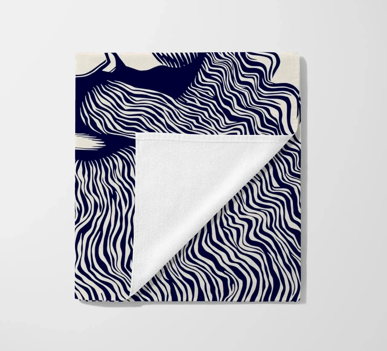 Captain Linocut Print telo mare da Indigo Rain