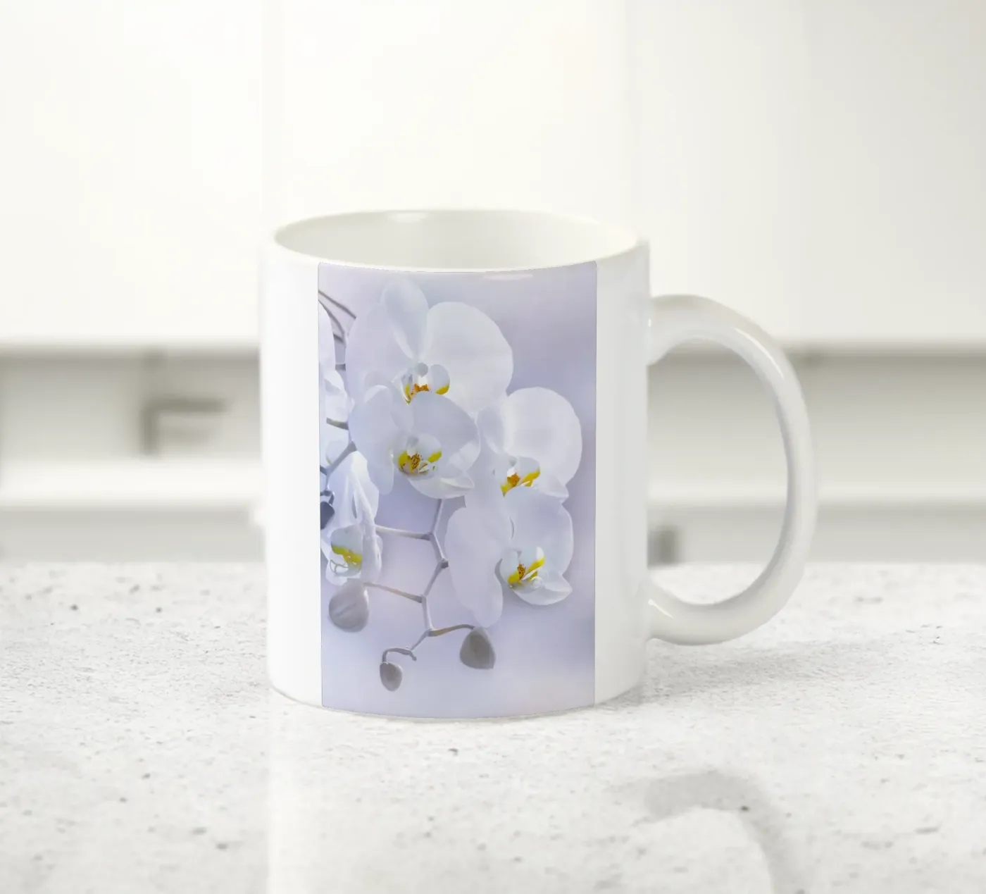 Orchids ceramic mug by Atteloi