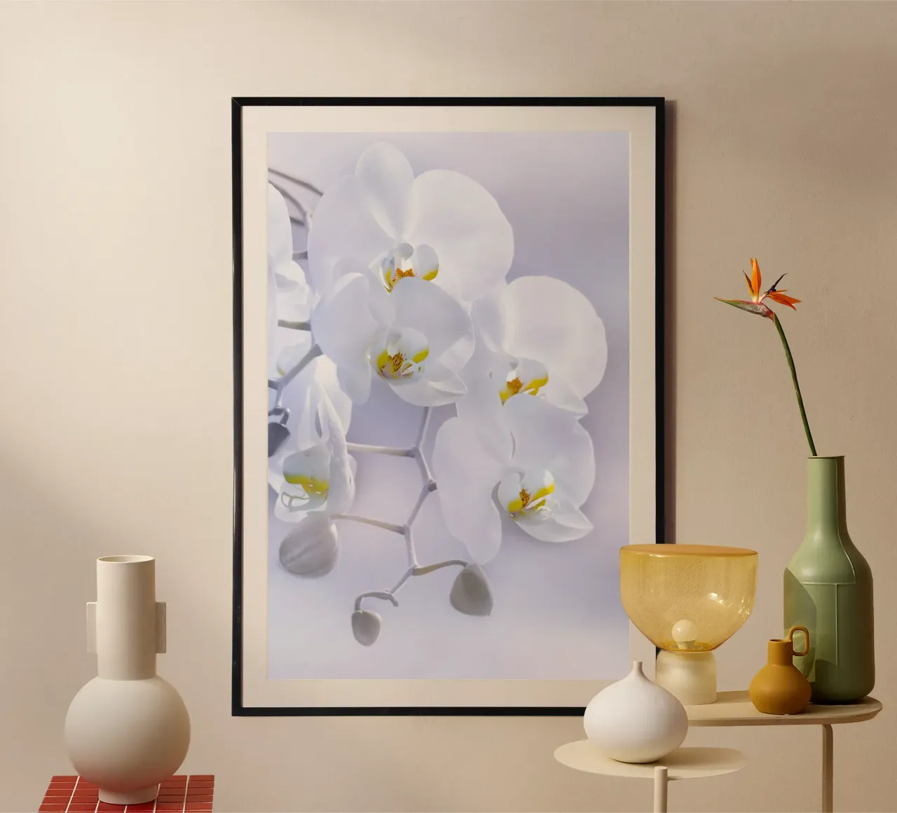 Magnolie poster con telaio in legno da Atteloi