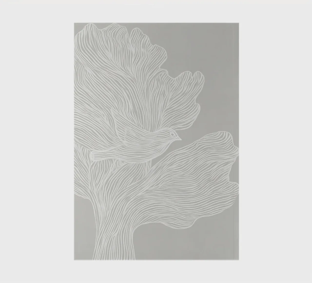 The bird tree | Zen line drawing notebook by Autofocus