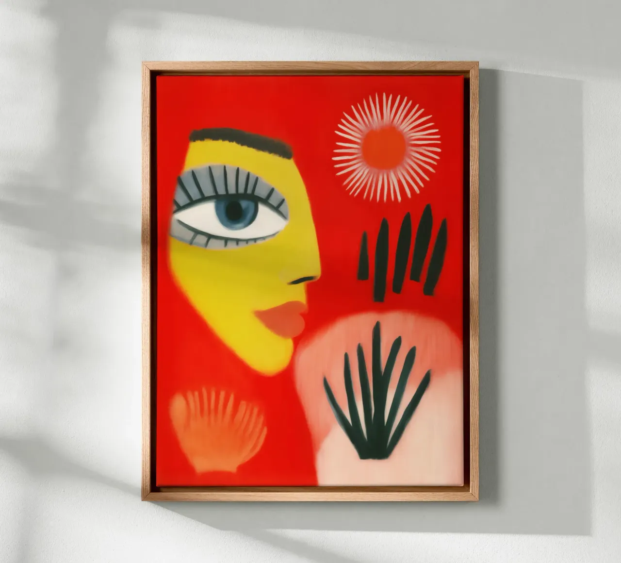 The Moment | Naive Expressionism canvas with Floater frame by Autofocus