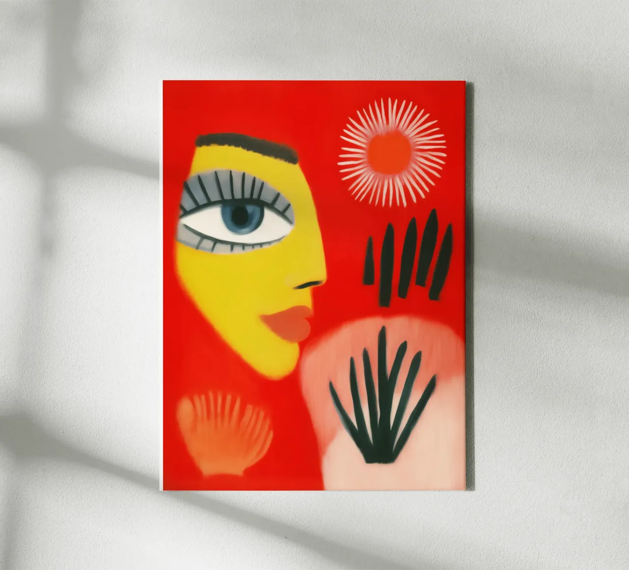 The Moment | Naive Expressionism canvas with Floater frame by Autofocus