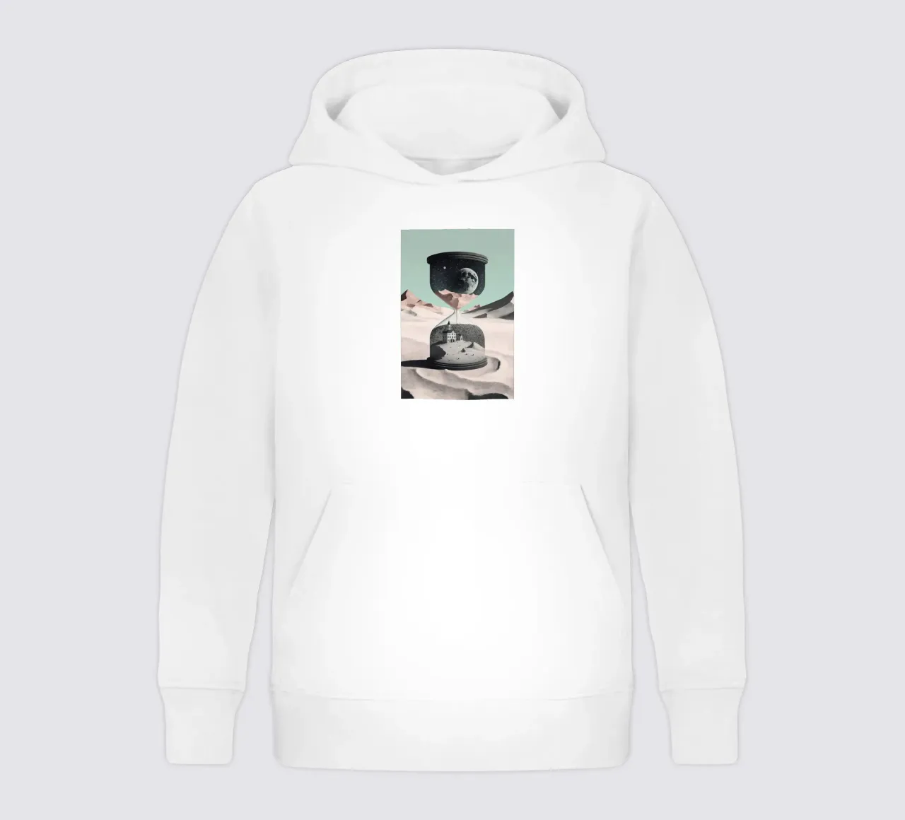 Time Goes By (Hourglass) felpa bambino con cappuccio da treechild
