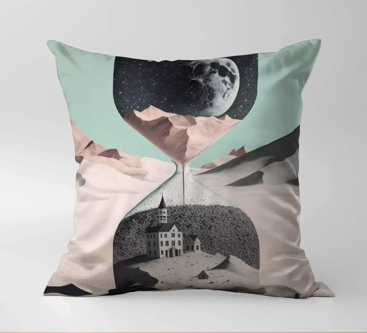 Time Goes By (Hourglass) cuscino da treechild