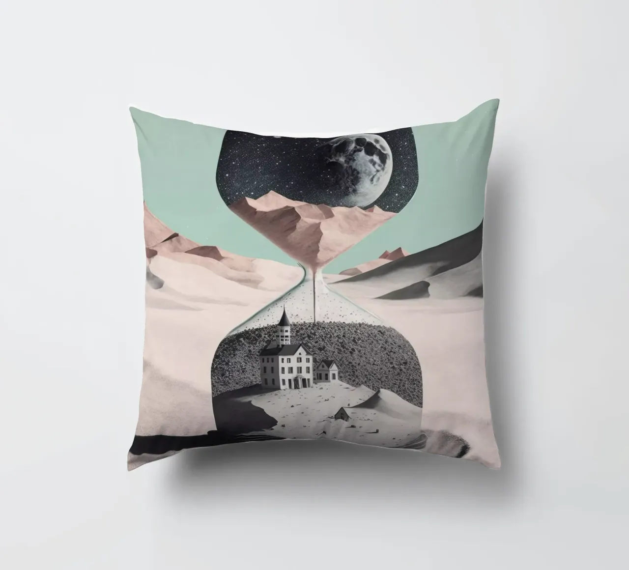 Time Goes By (Hourglass) cuscino da treechild