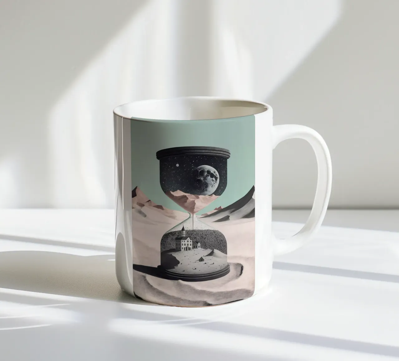 Time Goes By (Hourglass) tazza in ceramica da treechild