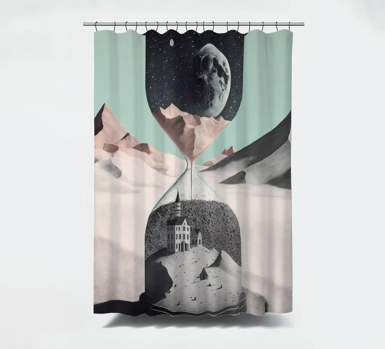 Time Goes By (Hourglass) tenda da doccia da treechild