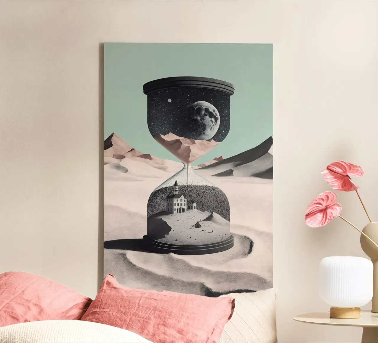 Time Goes By (Hourglass) canvas van treechild