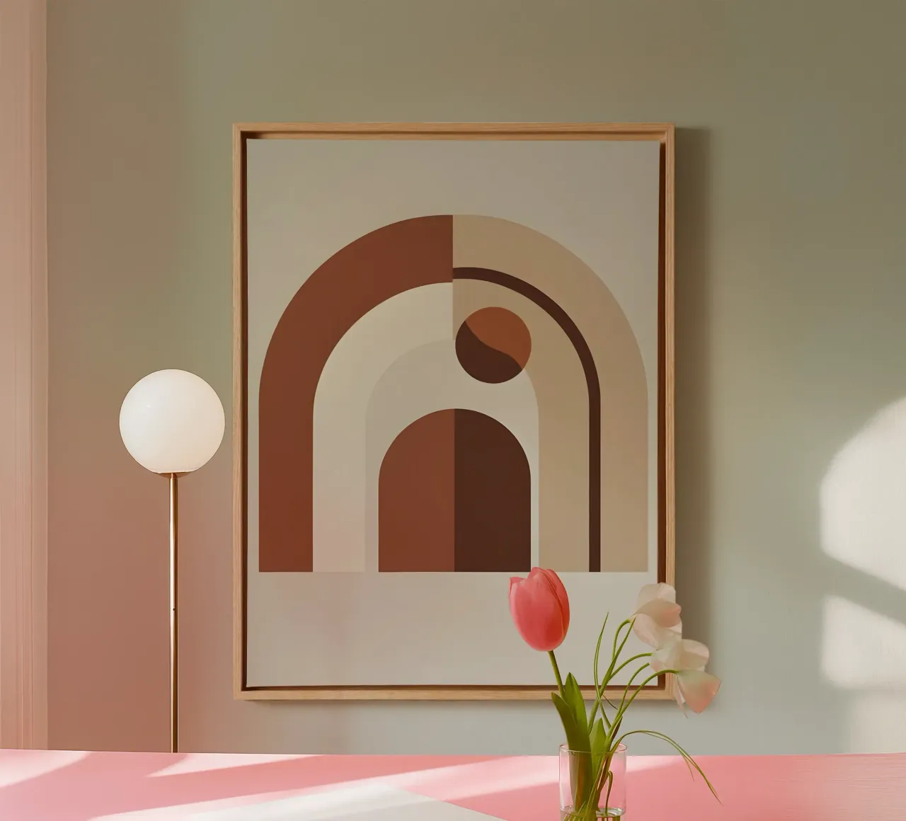Forme ad arco tela con Cornice a cassetta da The Green Room