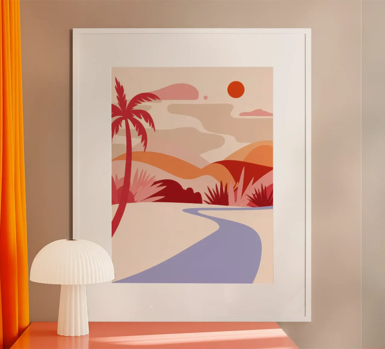 Winding Desert Path poster by Echo Saber