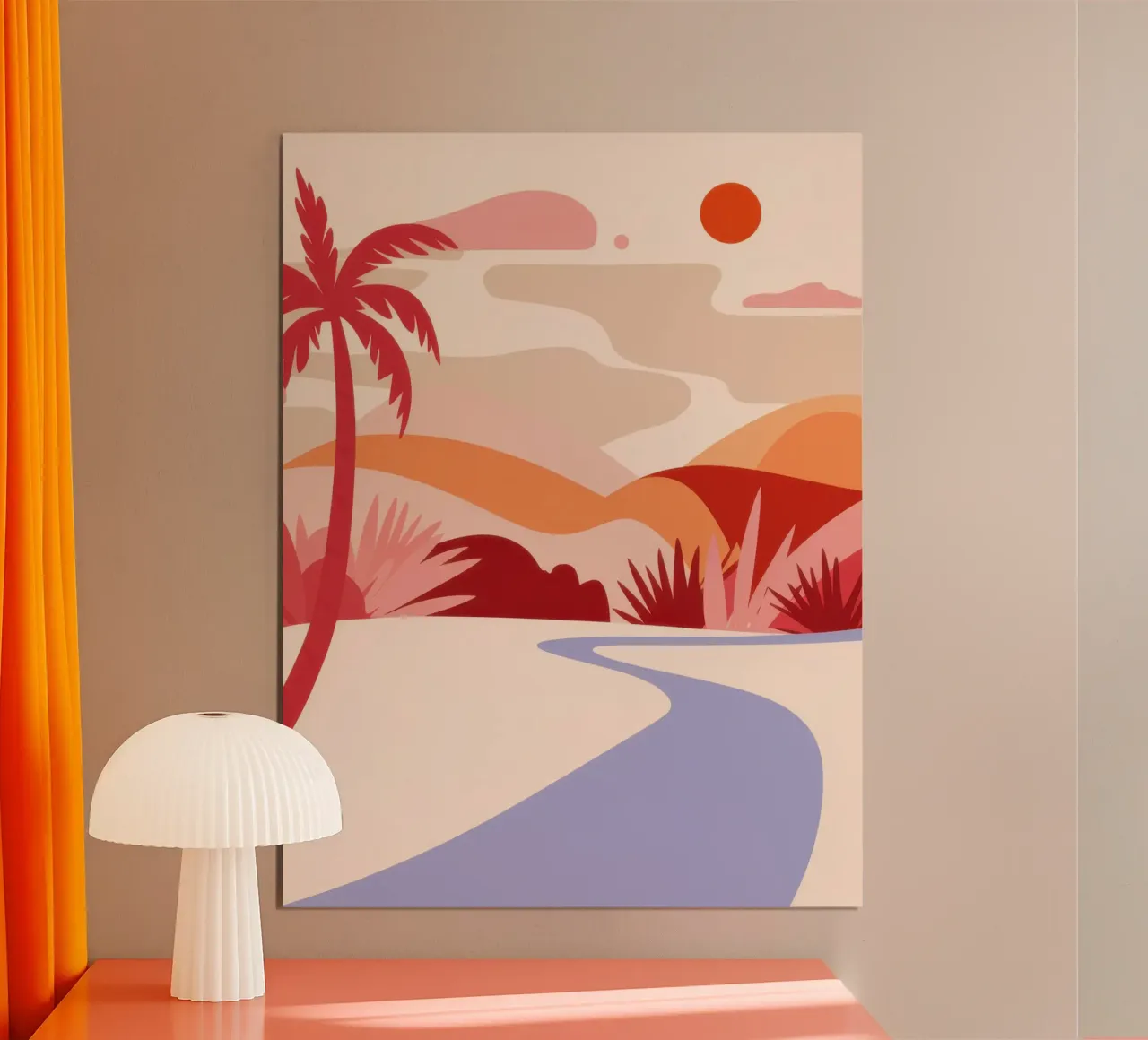 Winding Desert Path poster by Echo Saber