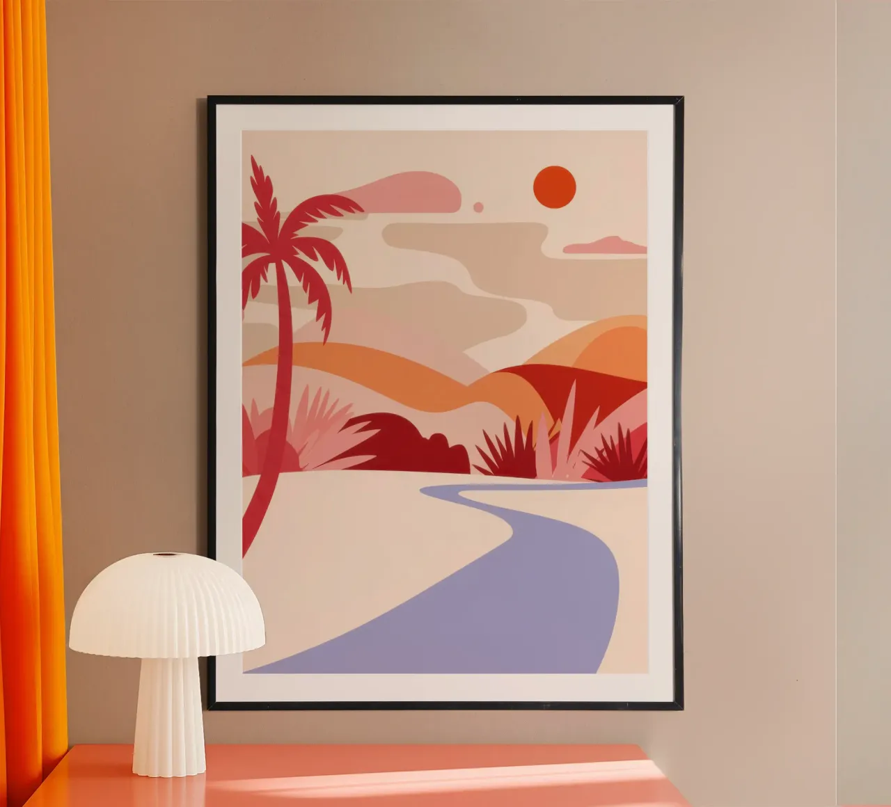 Winding Desert Path poster by Echo Saber