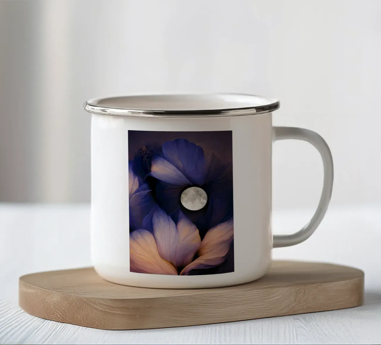 The Moon Flowers tazza in smalto da treechild