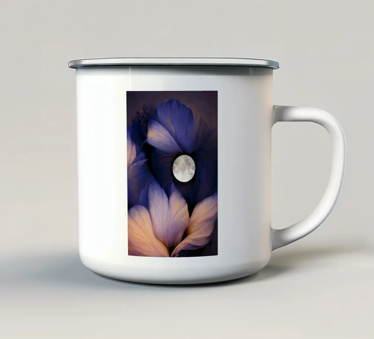 The Moon Flowers tazza in smalto da treechild