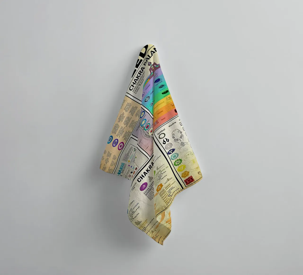 Chakra Balancing Knowledge towel by coley