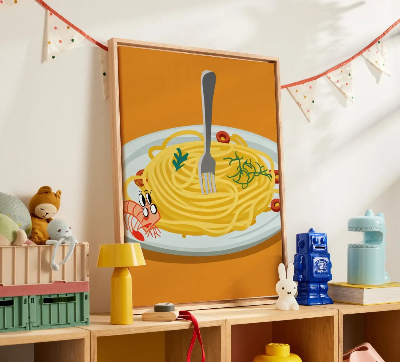 Giro di pasta perfetto tela con Cornice a cassetta da Echo Saber