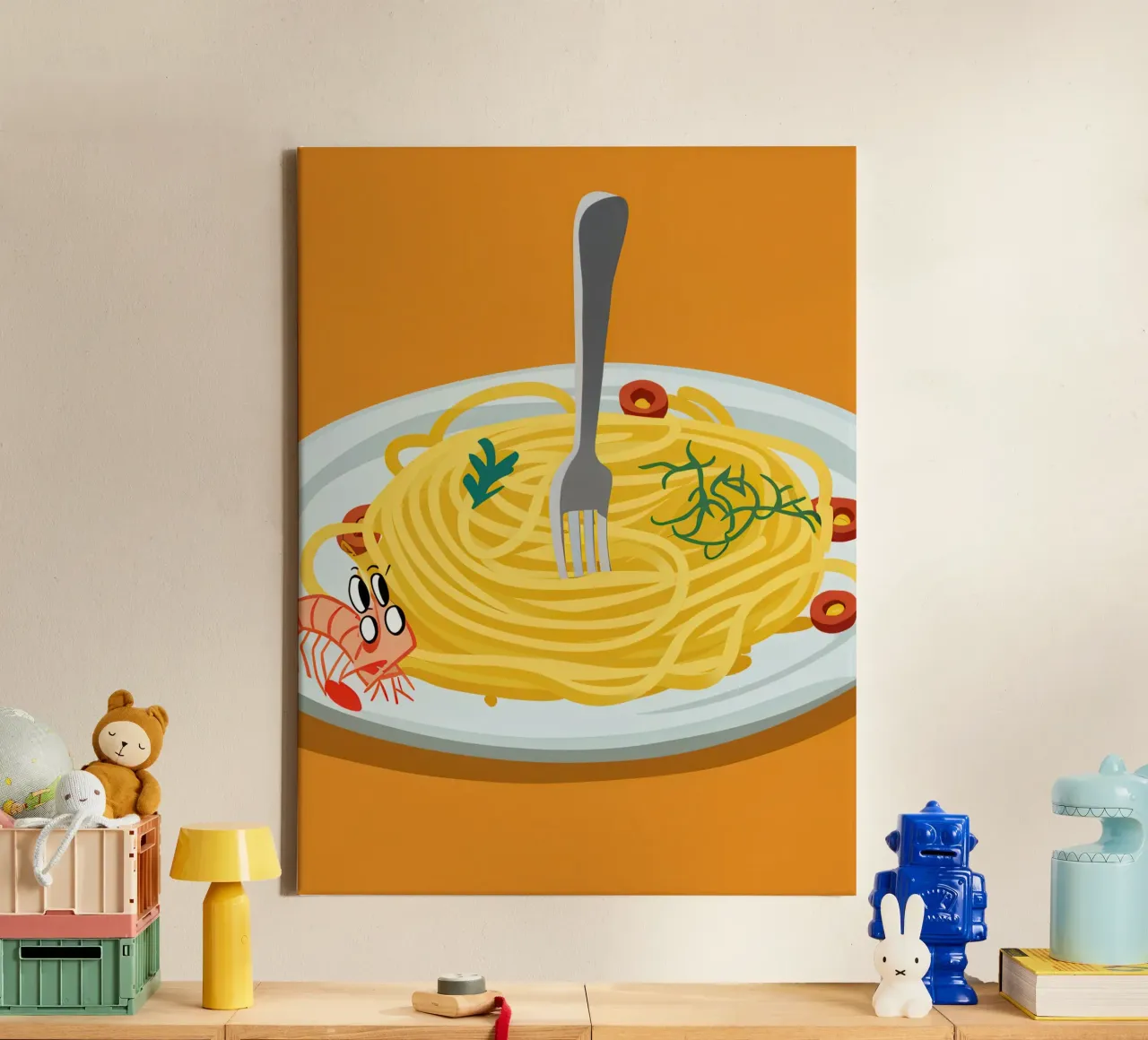 Giro di pasta perfetto tela con Cornice a cassetta da Echo Saber
