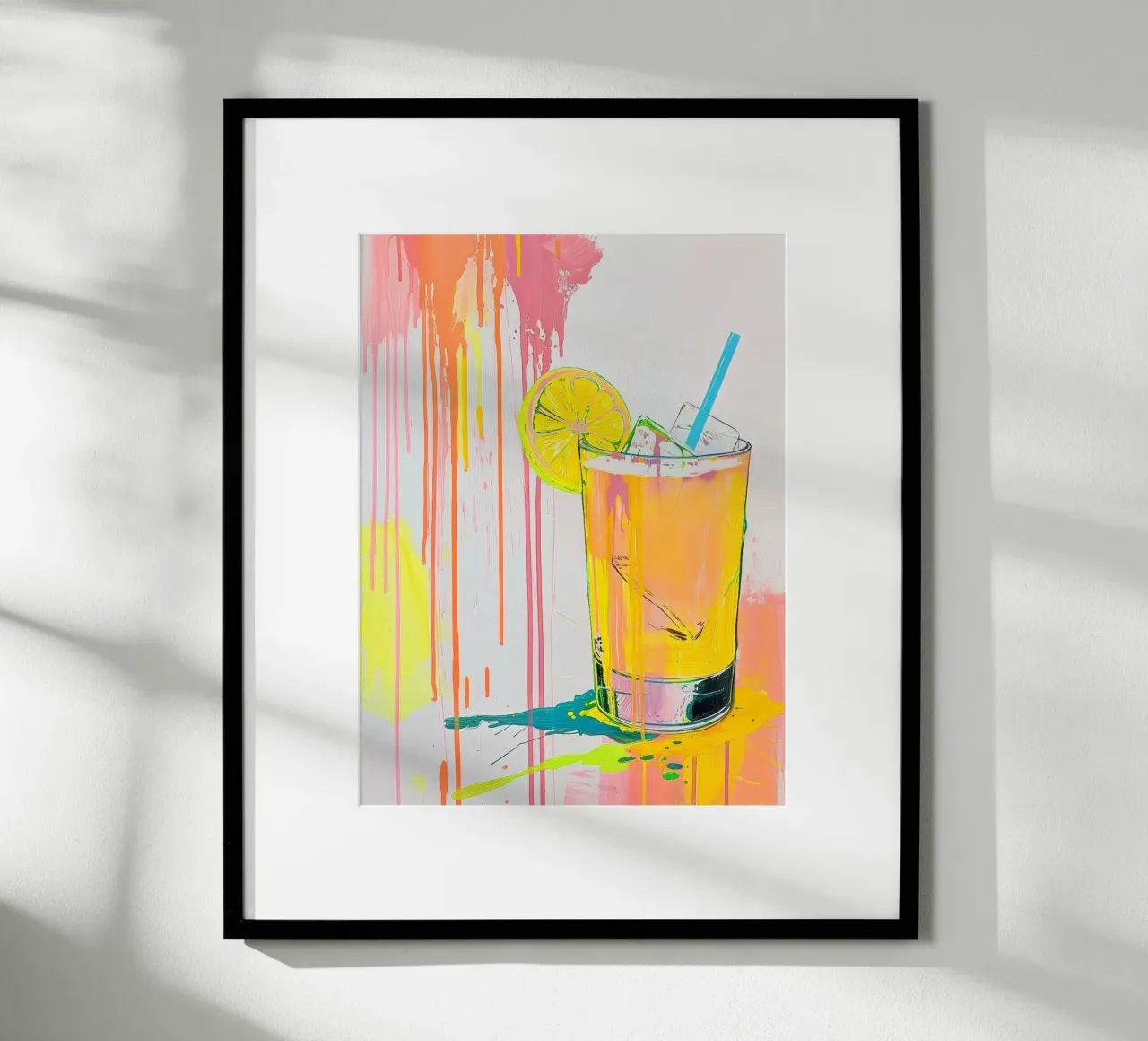 Drink mit Zitrone Hahnemühle von Yaso Design & Art