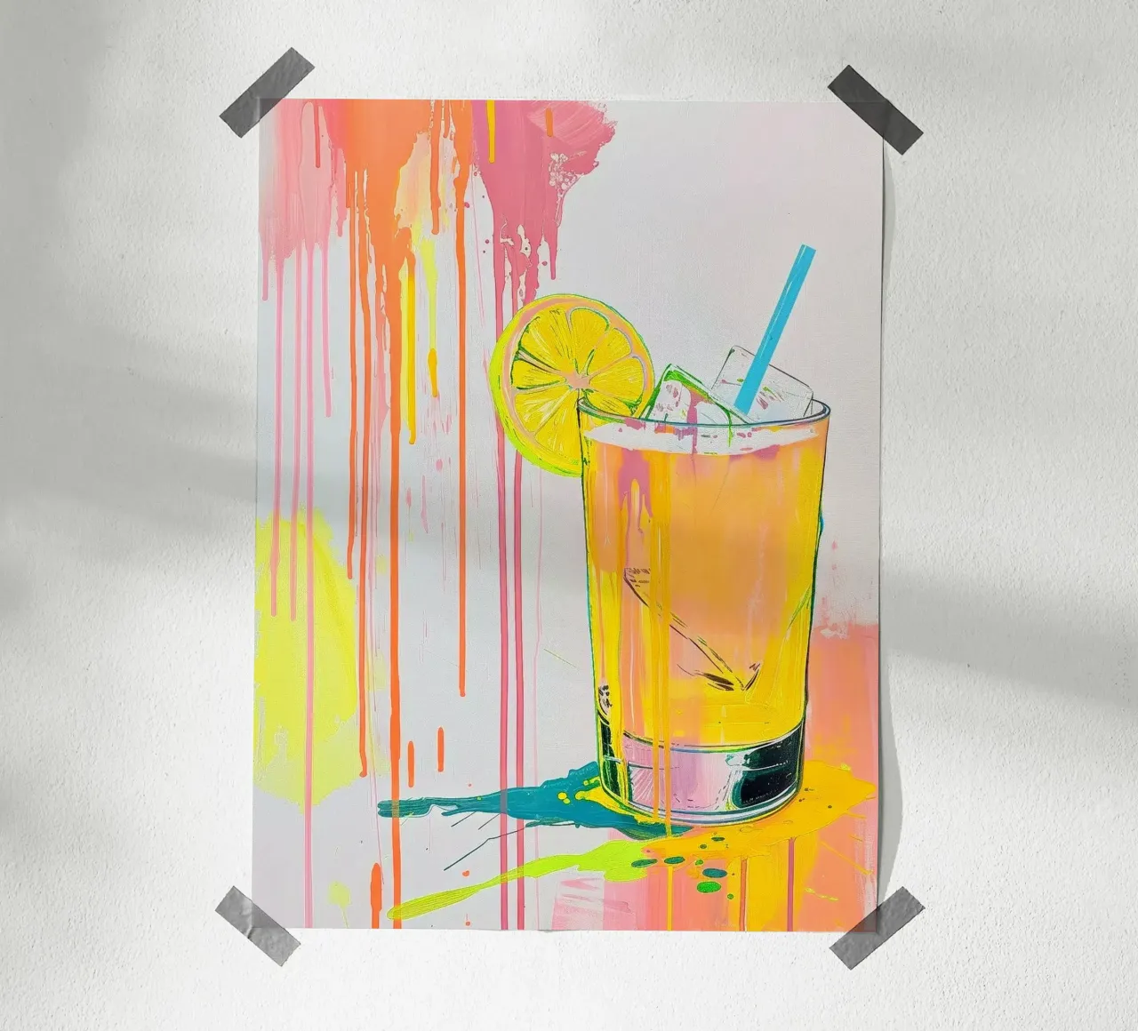 Drink mit Zitrone carta hahnemühle da Yaso Design & Art