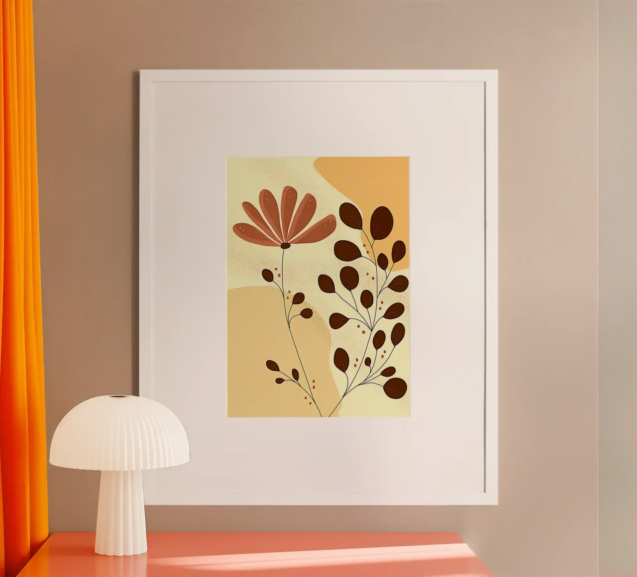 leave and flowers poster da mip of map