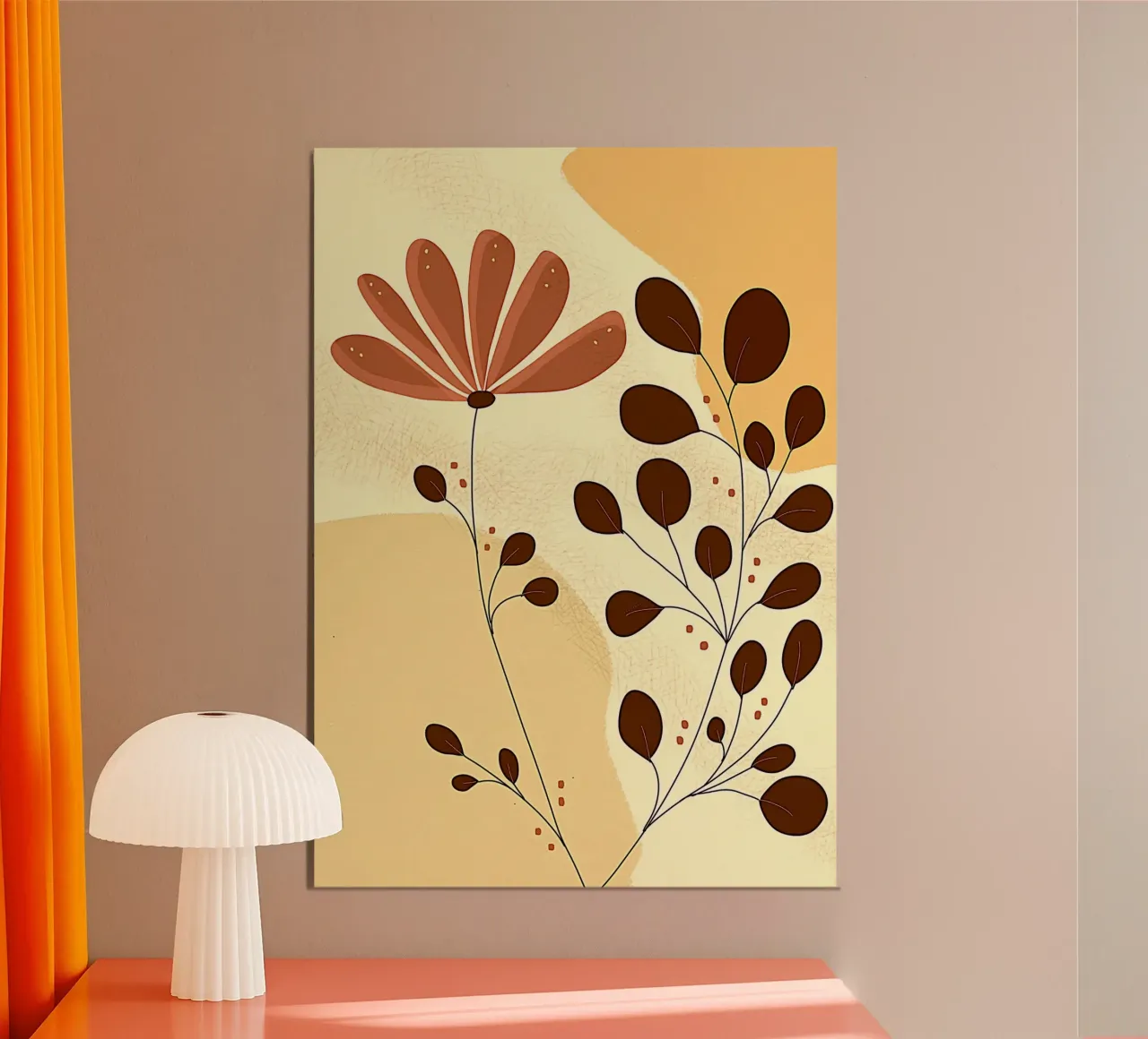 leave and flowers poster da mip of map