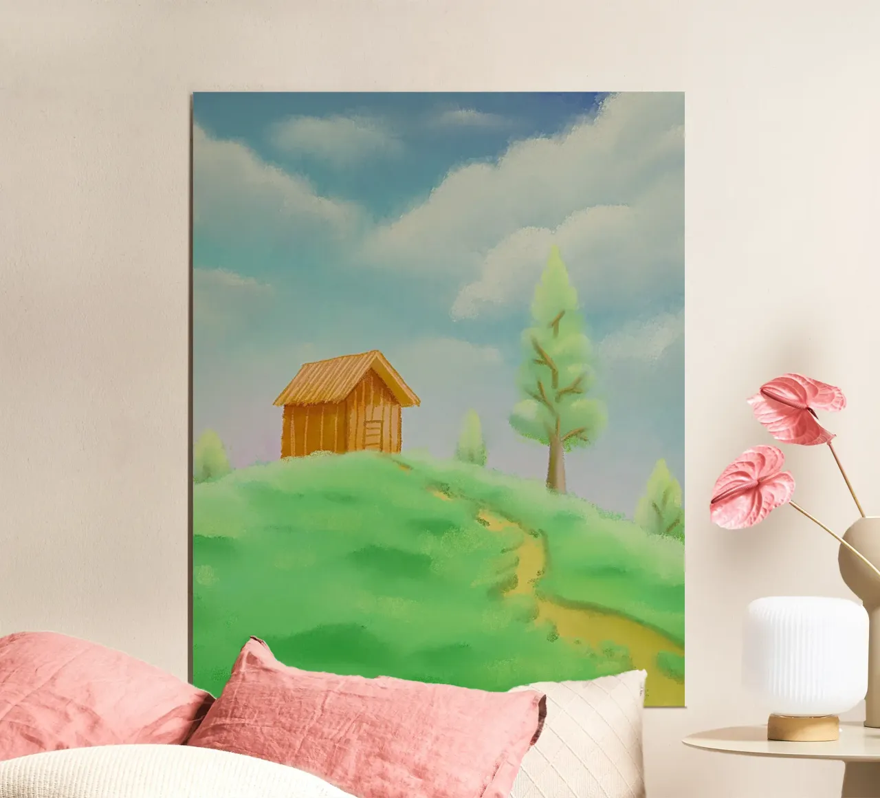 casa singola in collina poster da mip of map