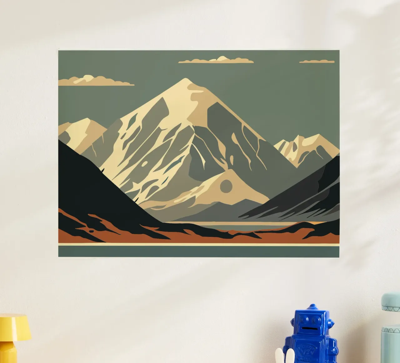 moutain in ice poster da mip of map