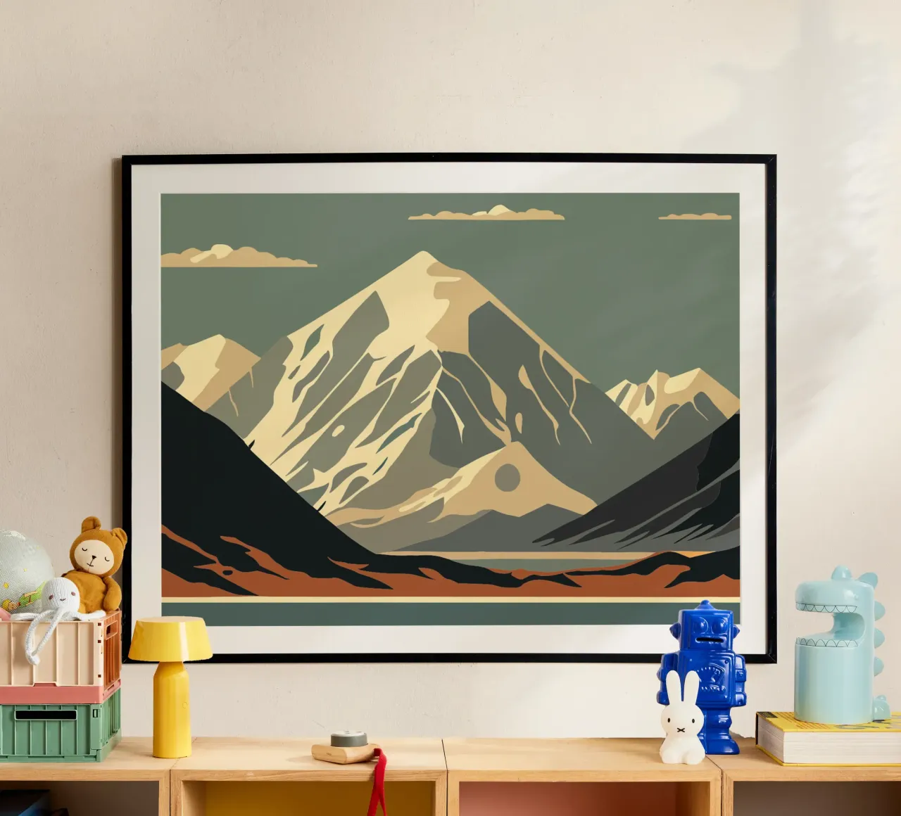 moutain in ice poster da mip of map