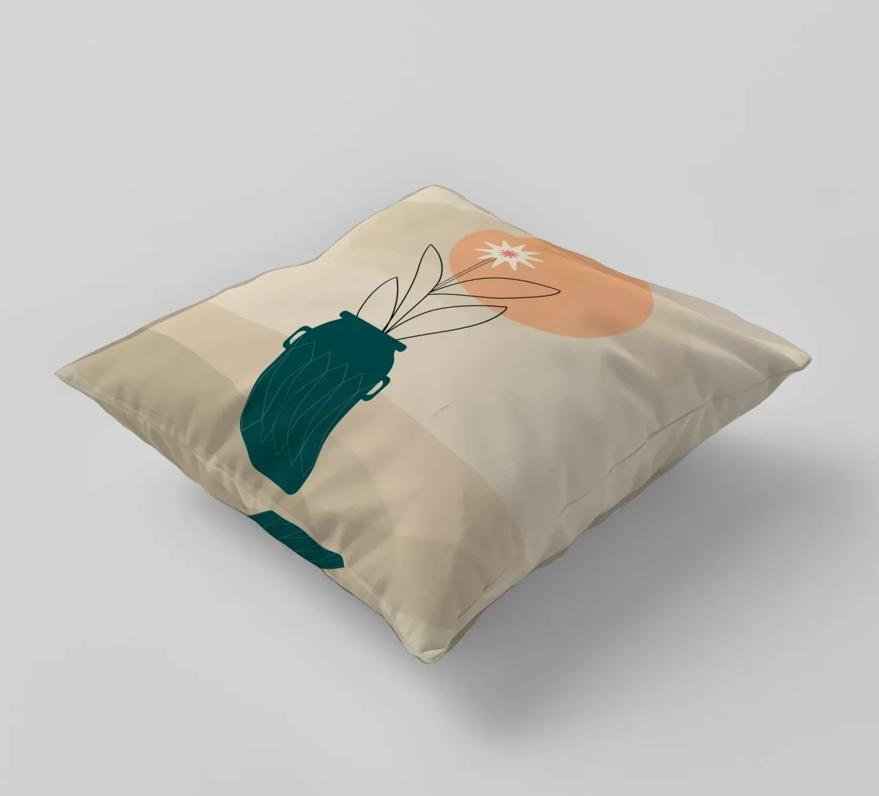 canvas vase art in shadow cuscino da mip of map