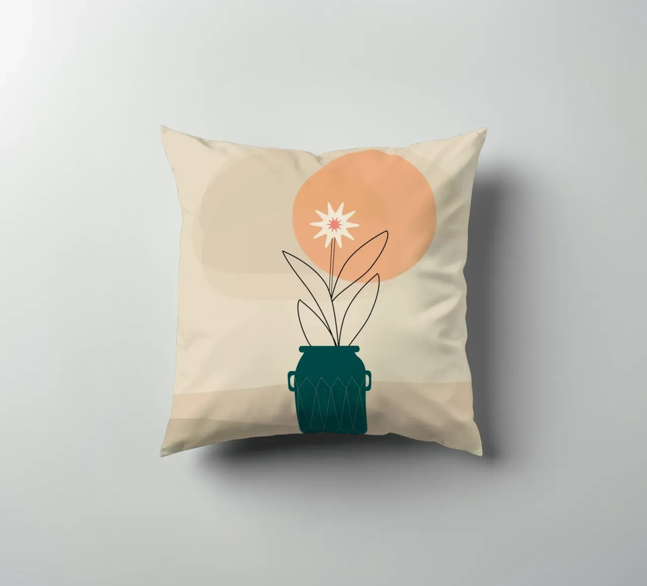 canvas vase art in shadow cuscino da mip of map