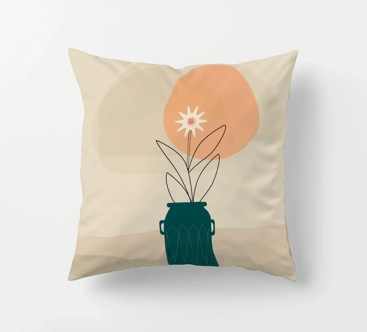 canvas vase art in shadow cuscino da mip of map