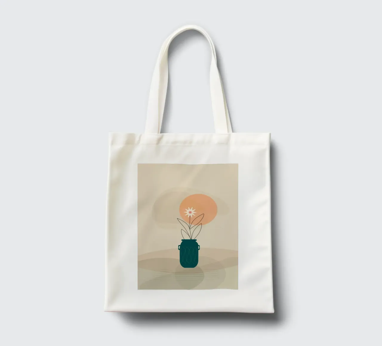 canvas vase art in shadow borsa in juta da mip of map