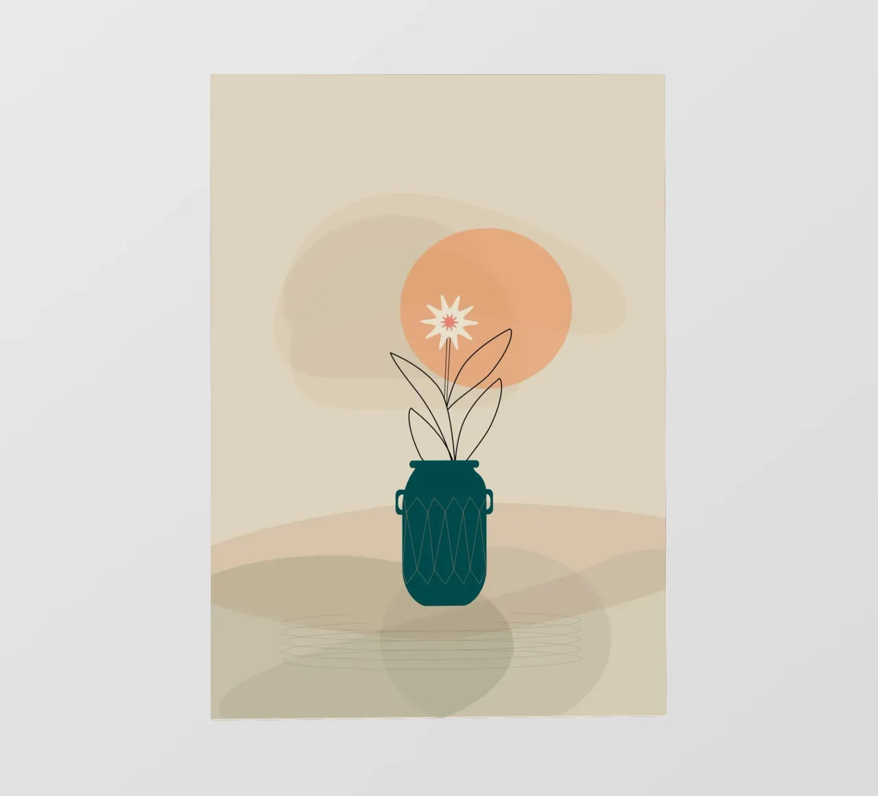 canvas vase art in shadow telo in pvc da mip of map
