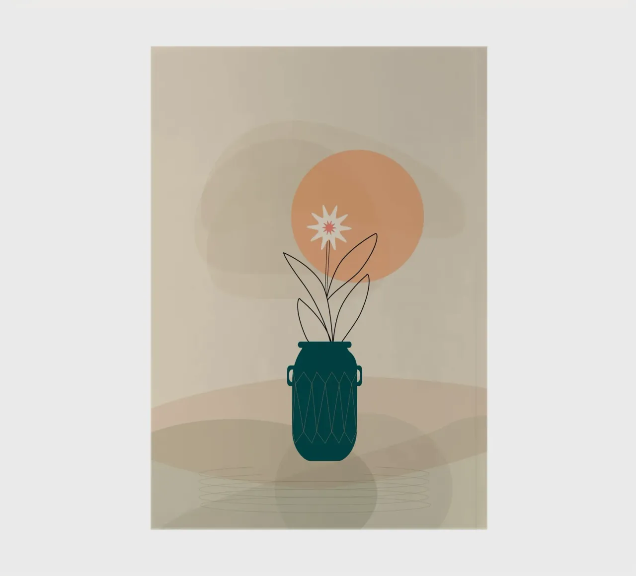 canvas vase art in shadow notebook by mip of map