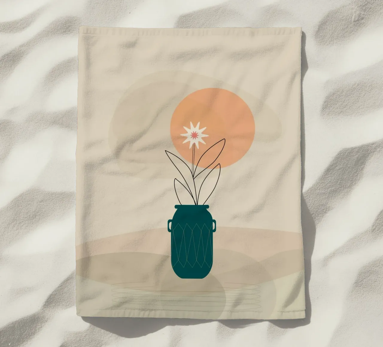 canvas vase art in shadow telo mare da mip of map
