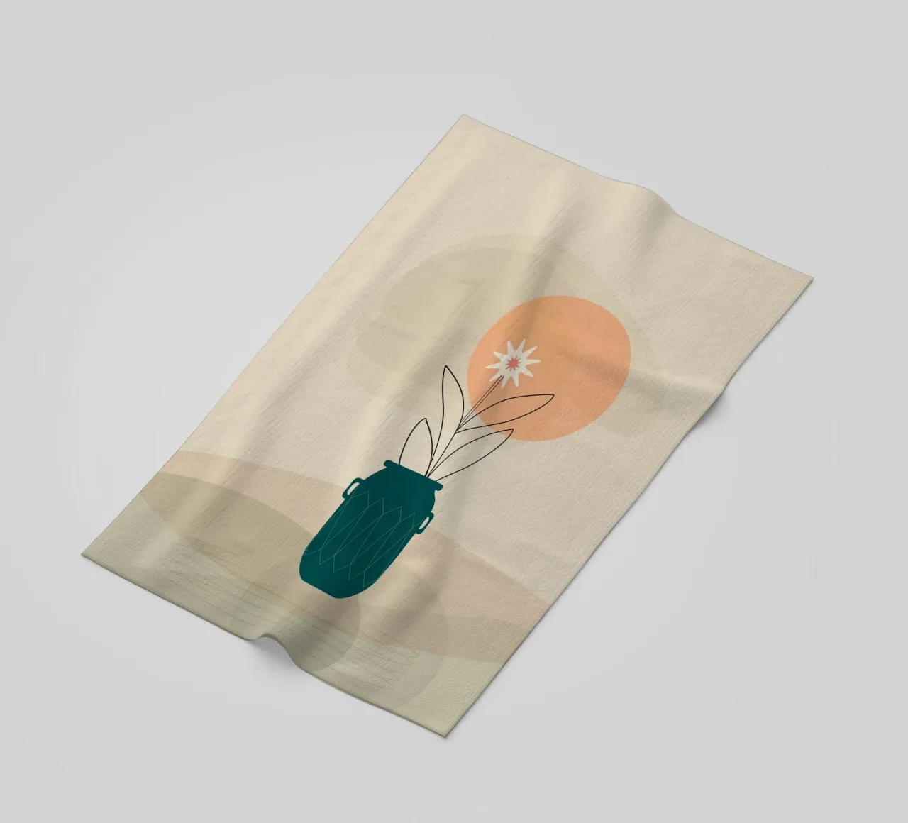 canvas vase art in shadow telo mare da mip of map