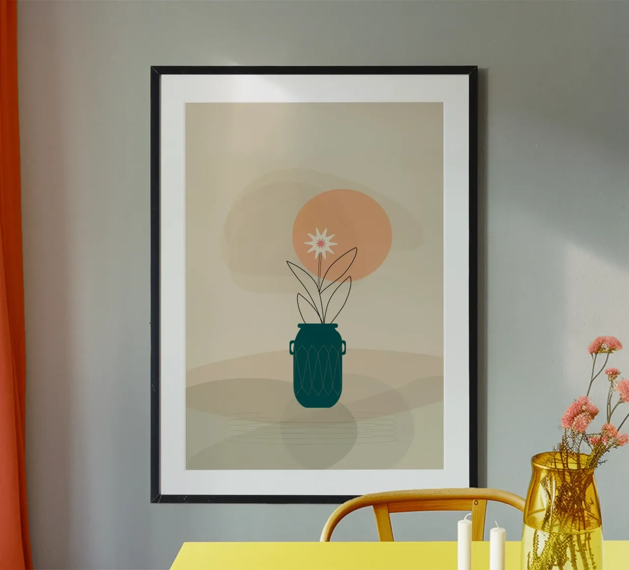 canvas vase art in shadow poster da mip of map