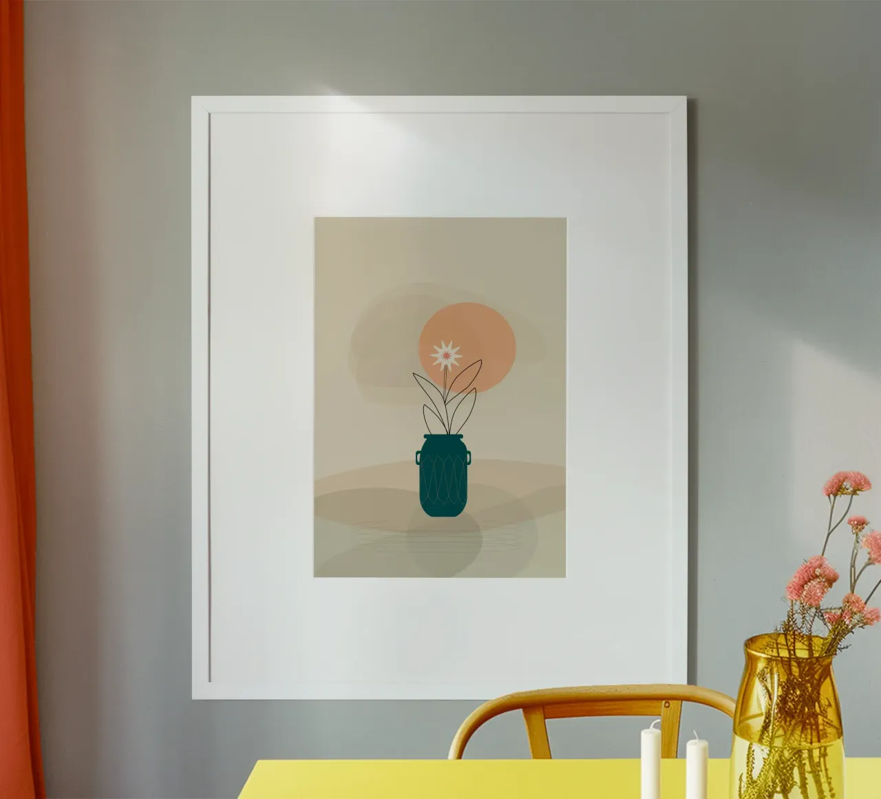 canvas vase art in shadow poster da mip of map