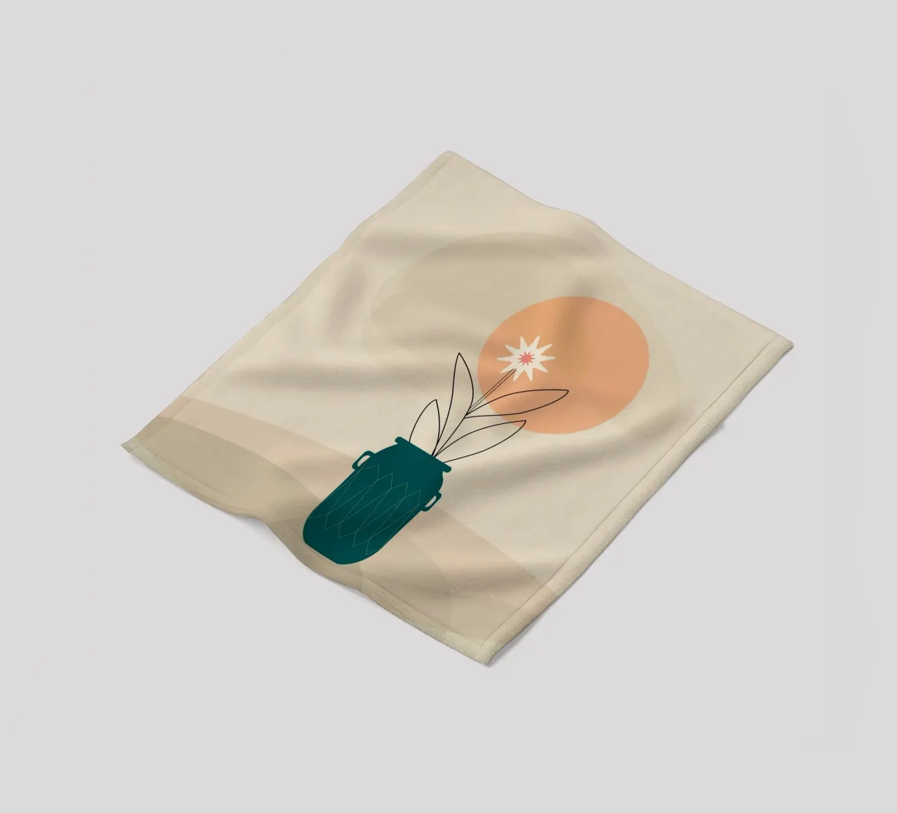 canvas vase art in shadow coperta in pile da mip of map