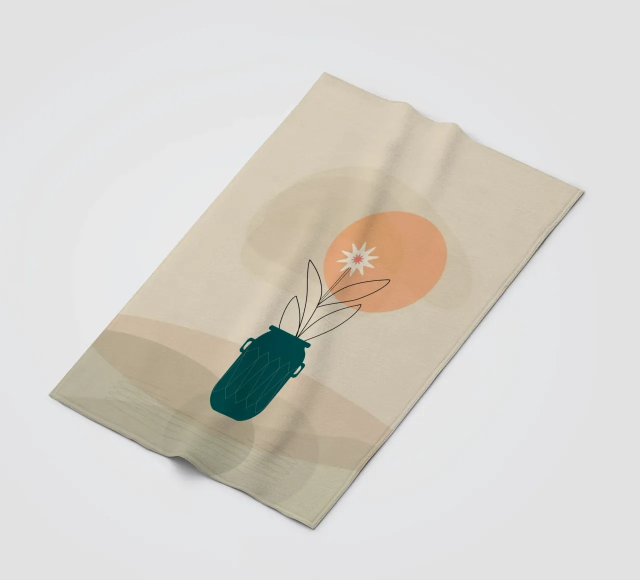 canvas vase art in shadow coperta in pile da mip of map