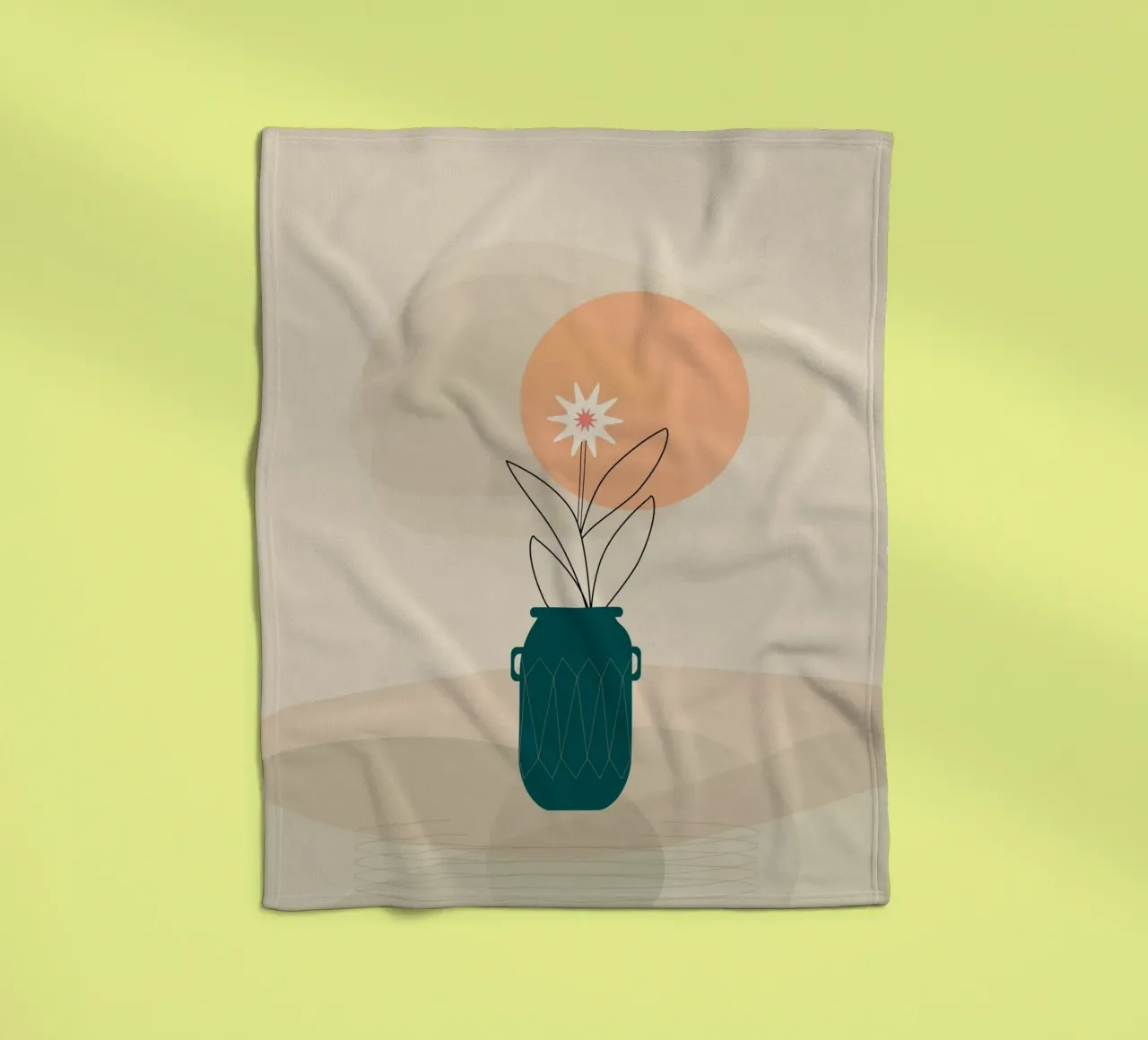 canvas vase art in shadow coperta in pile da mip of map